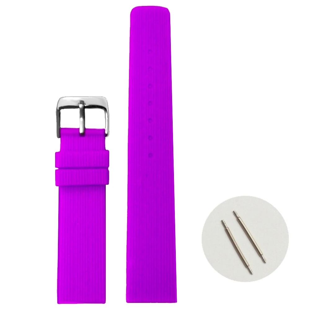 20 мм темно фиолетовый цвет силиконовый желе резиновый ремешок для часов|watch mobile