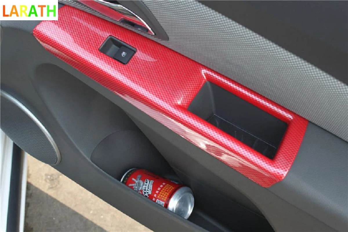 Для Chevrolet Cruze 2009 2010 2011 2012 ABS углеродное волокно двери автомобиля подлокотник панель украшения Стекло подъемные кнопки отделка 3 цвета