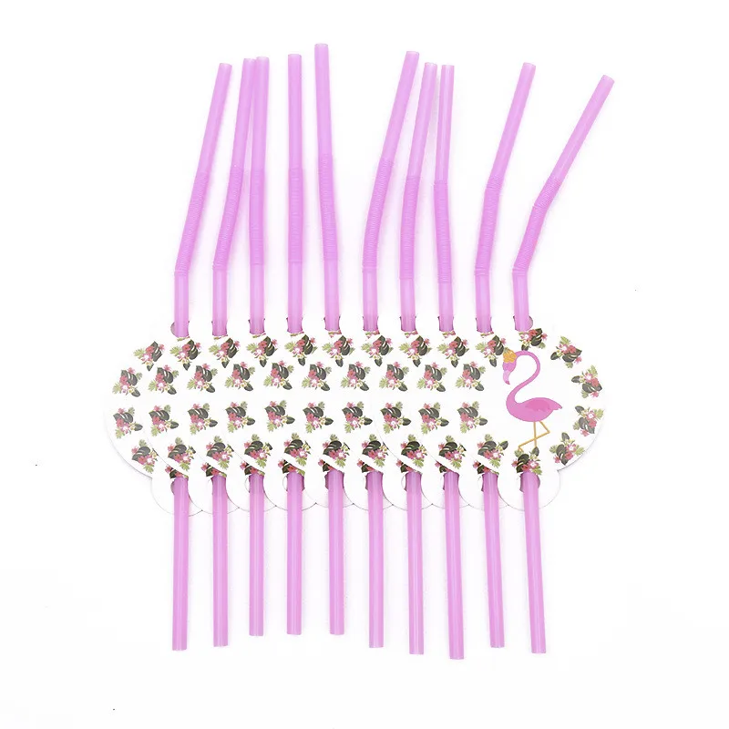 День рождения одноразовая посуда набор Фламинго вечерние Бумага Салфетка под