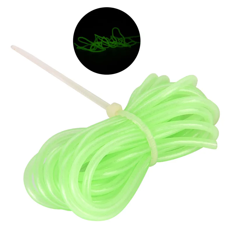 Мягкая рыболовная ПВХ пластиковая светящаяся трубка 2 м тубелумо тублинги для