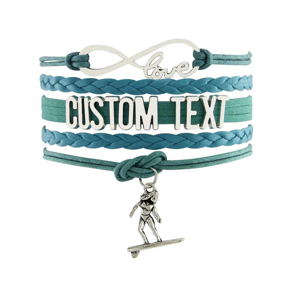 2019 модные ювелирные изделия на заказ тест-скейтборд Мальчик Шарм Браслет Лучшие