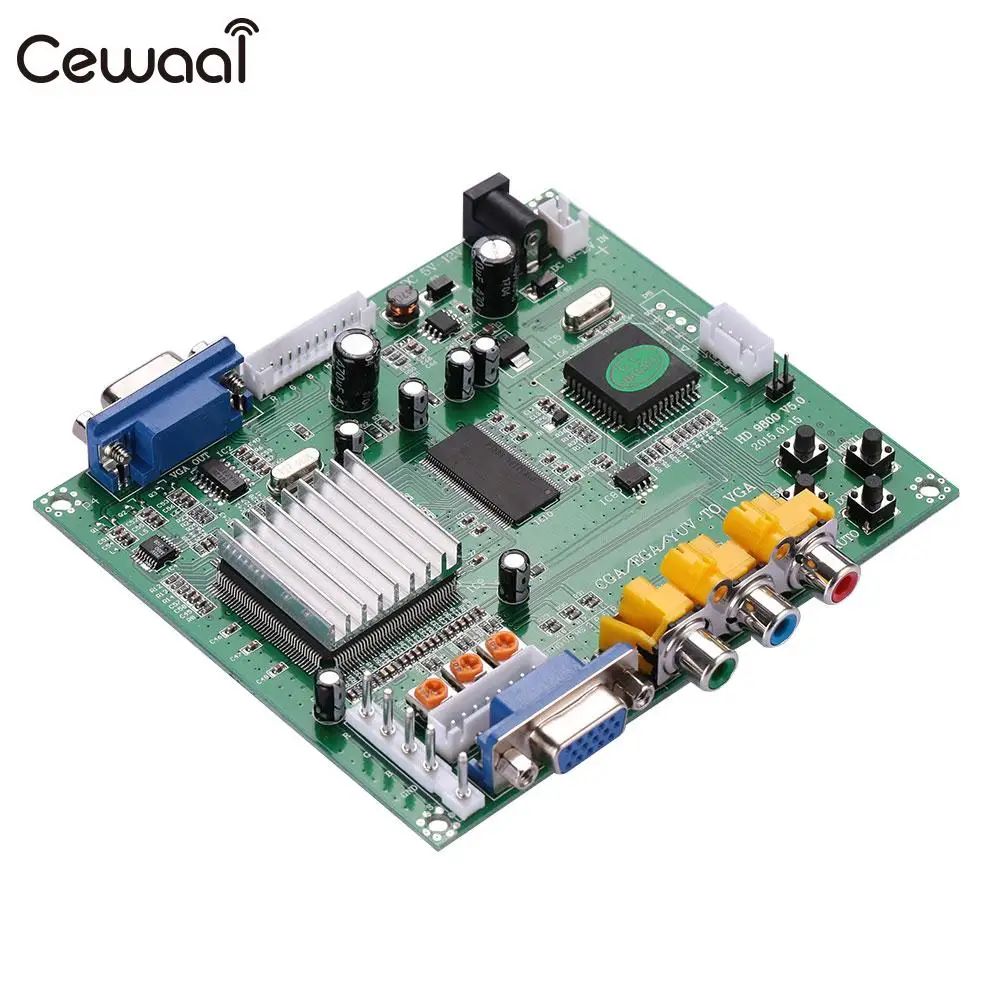 HD9800 Аркада гамма CGA EGA YUV К VGA Video Converter декодирования доска|Запасные части| |