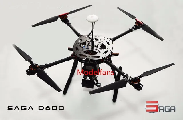 Сага D600 4-осевой Квадрокоптер рама подходит для Gopro Камера с Pixhack игровые Джойстики+ AT9 пульт дистанционного управления для видом от первого лица