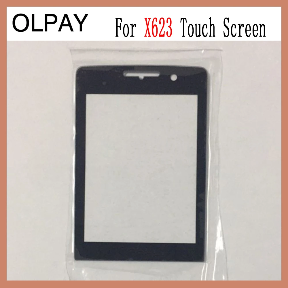 OLPAY передняя стеклянная линза для Philips Xenium Philips X513 X530 X550 X620 X623 сенсорный экран дигитайзер клейкая - Цвет: X623 Black