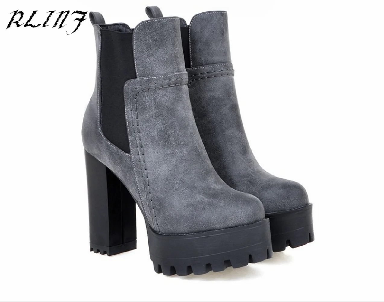 Новый дизайн 2018 новые стильные короткие ботинки на толстом каблуке со шлемом Martin