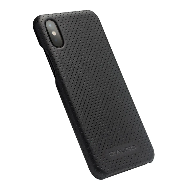 QIALINO Leather Bag Case for iPhone X Fashion Ultra Thin Genuine Phone Cover Luxury Back 5.8 inch |
