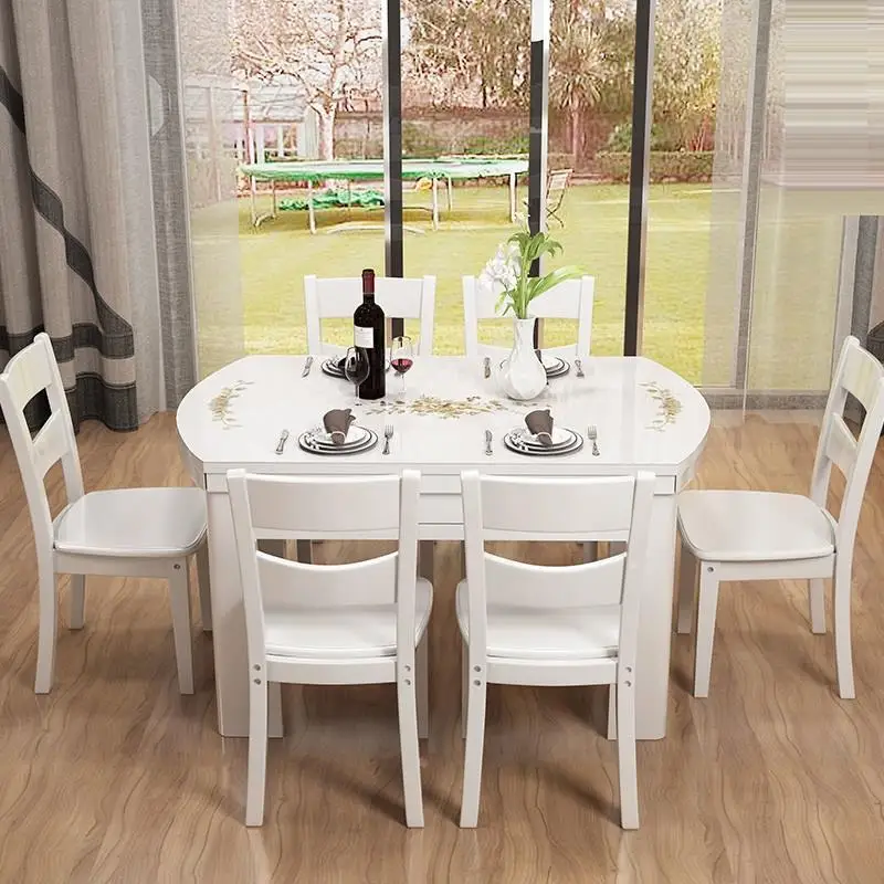Mueble Comedor A Langer Redonda Tavolo Da Pranzo Eet Tafel Piknik Masa Sandalye деревянный обеденный стол