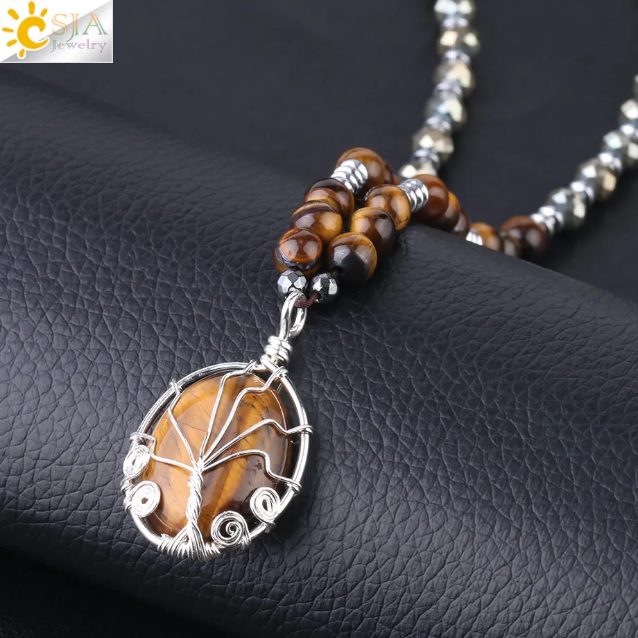 CSJA спиральное Дерево жизни ювелирные изделия для женщин проволока овальная