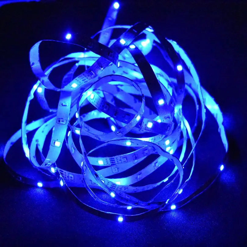 Лента светодиодная RGB SMD 2835 3528 300 12 В постоянного тока не водонепроницаемая | Лампы