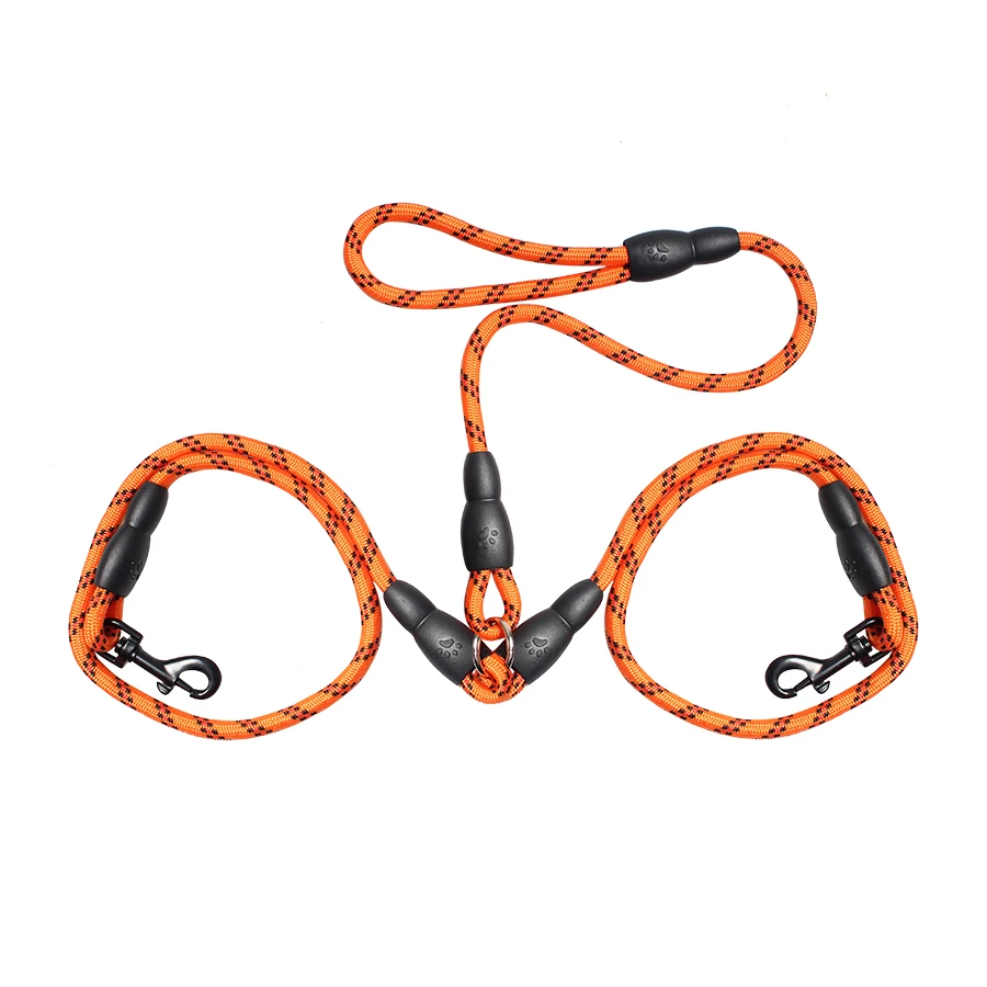 Два собачьих поводка 49 &quotдлинный плетеный нейлоновый Собачий Поводок Веревка