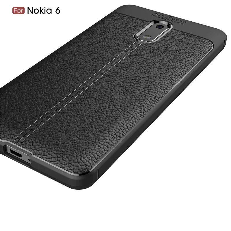 Чехол для телефона Nokia 6 роскошный чехол с зернистой текстурой мягкий силиконовый
