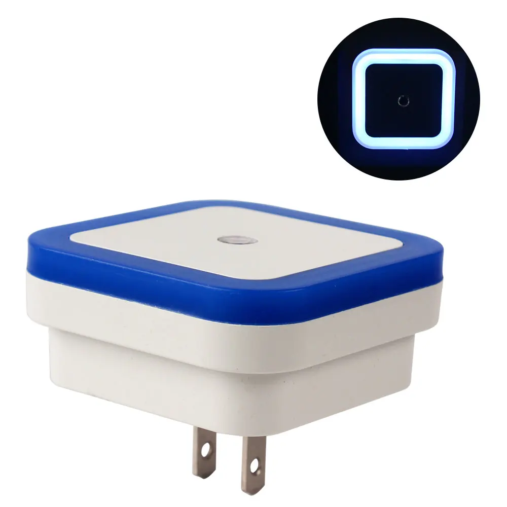 Square Blue Светодиодный ночник, ночник, светильник с датчиком управления, светодиодный светильник для дома, спальни, романтичный ночной Светильник s# KF - Испускаемый цвет: Square Blue