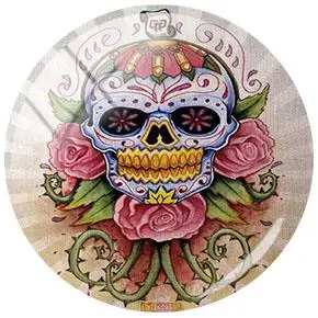 JWEIJIAO, Бабочка, цветок, череп, скелет, изображение невесты, стеклянные драгоценные камни, кабошон, купол, демонстрация, плоская задняя часть, сделай сам, Хэллоуин, ювелирное изделие, аксессуары - Цвет: A627