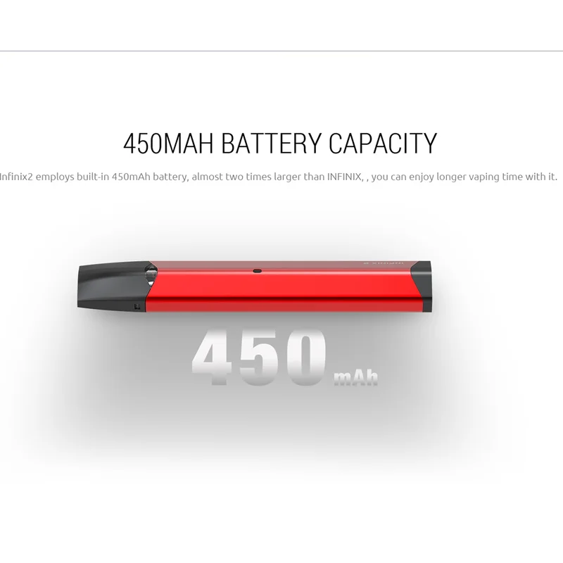 Электронная сигарета SMOK infinix 2 Kit со встроенным аккумулятором 450 мАч кальян мл pod