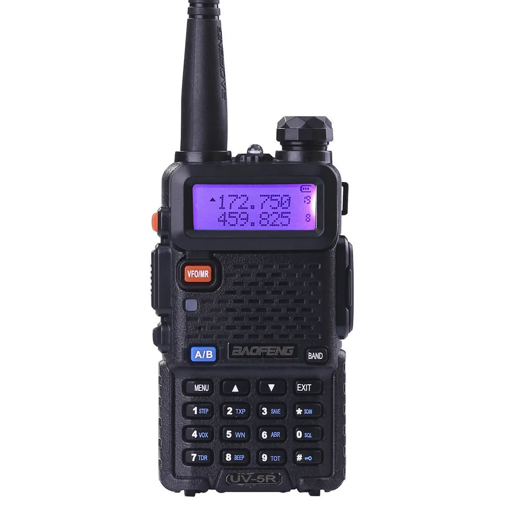 Портативный радиоприемник BaoFeng UV-5R 5 Вт двухдиапазонный VHF/UHF портативный двухсторонний радиоприемник CB Walkie Talkie Ham Радио коммуникатор трансивер
