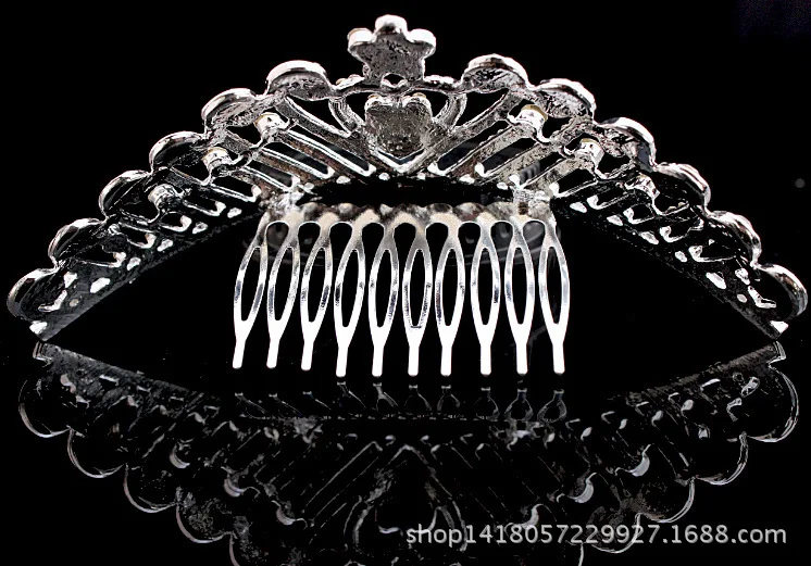 3 вида конструкций великолепная Серебряная Хрустальная свадебная тиара Корона