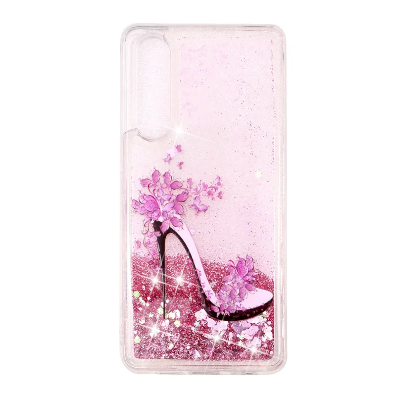 Чехол для huawei P30 защитной оболочки блеск Shine зыбучие пески течет жидкость