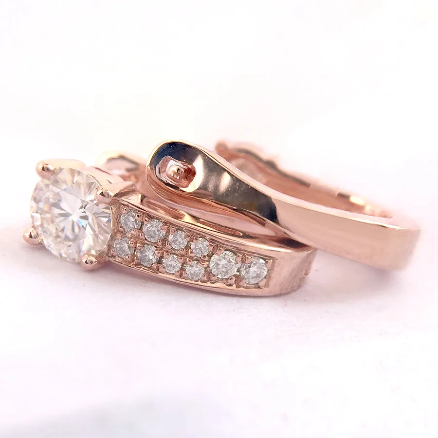 14K желтое золото и серебро DEF серьги гвоздики с муассантом белый черный Moissanite 1CTW 5