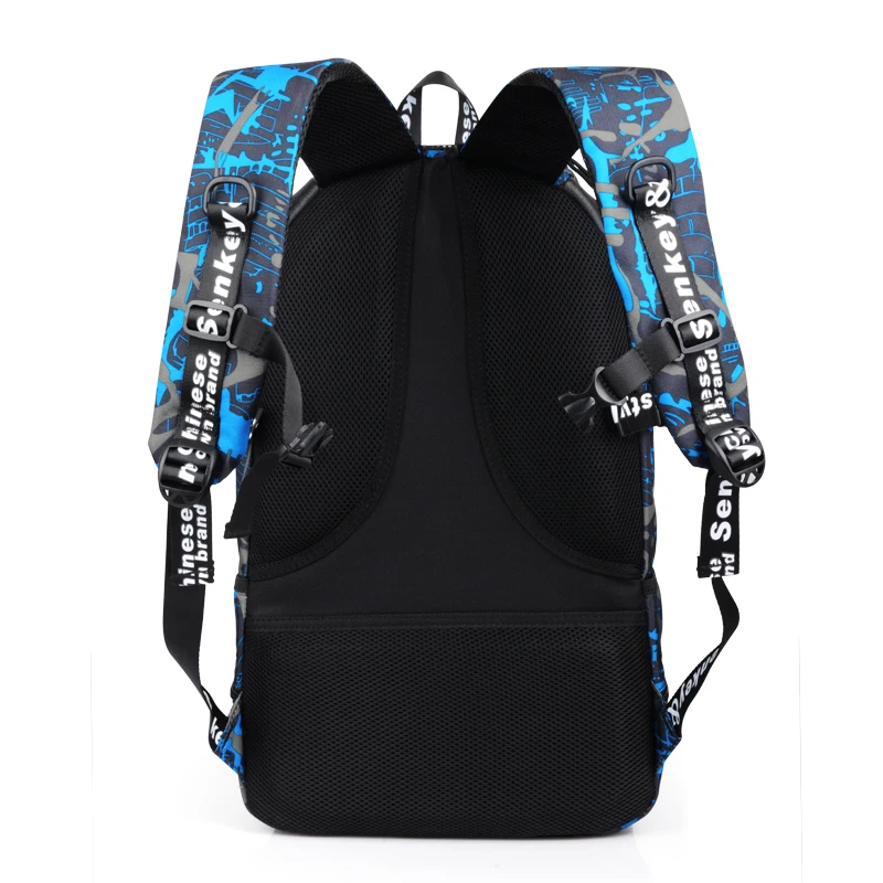 2017 Для мужчин USB зарядки Star Backpack Модная молодежная световой Хорошая Школа Рюкзак