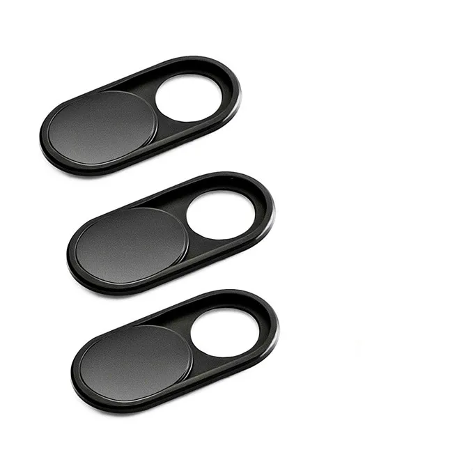Black 3pcs Металлический Чехол для мобильного телефона, ноутбука, объектива камеры, веб-камера, слайдер, наклейка для веб-камеры, затвор для MacBook Pro iMac, ПК, iPad, планшета - Цвет: Black 3pcs
