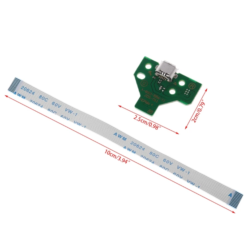 Usb порт для зарядки JDS 011 контроллера PS4 с 12 контактным кабелем|Запасные части| |