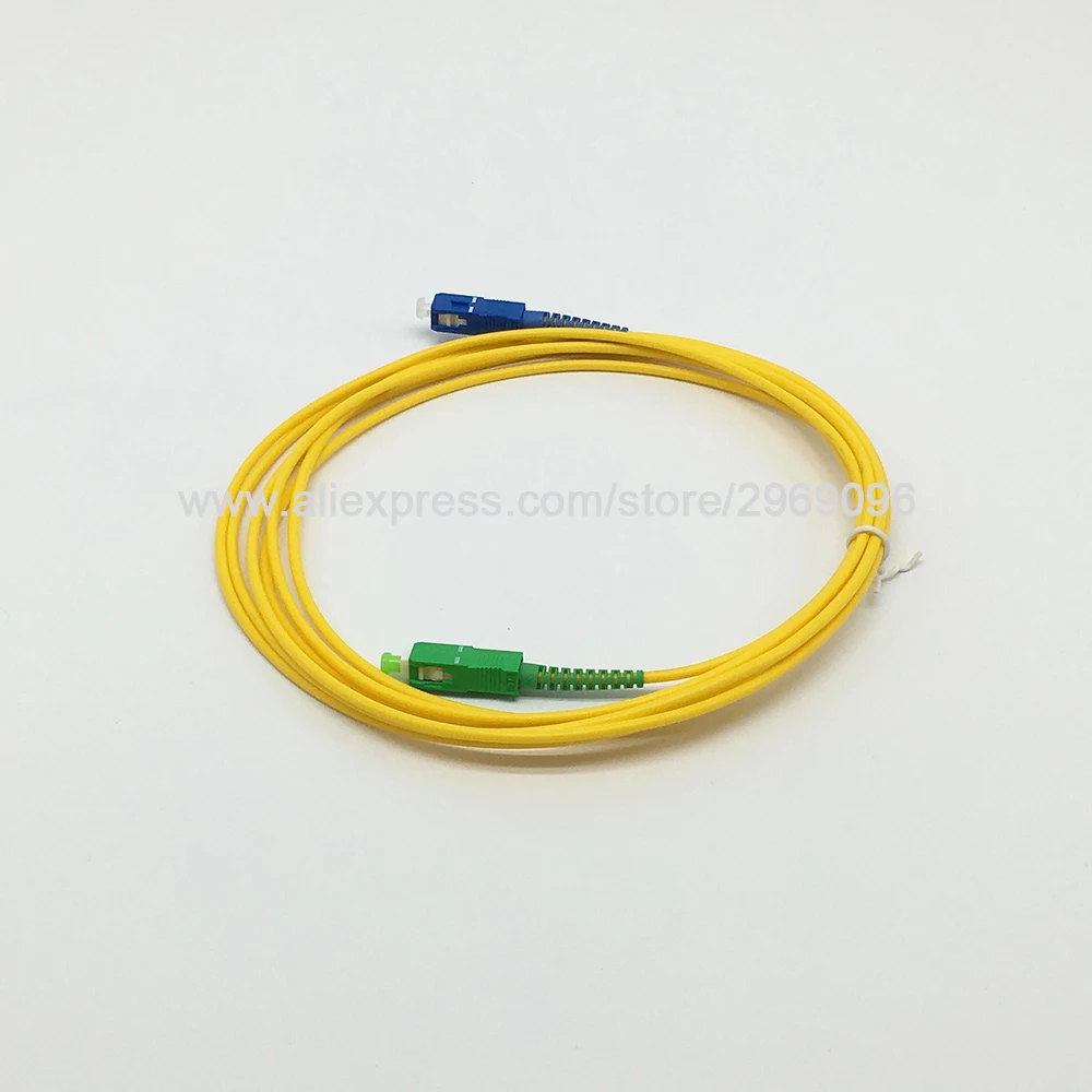 Оптоволоконный Соединительный шнур Джампер кабеля SC/APC SC/UPC 3 метра SM одномодовый