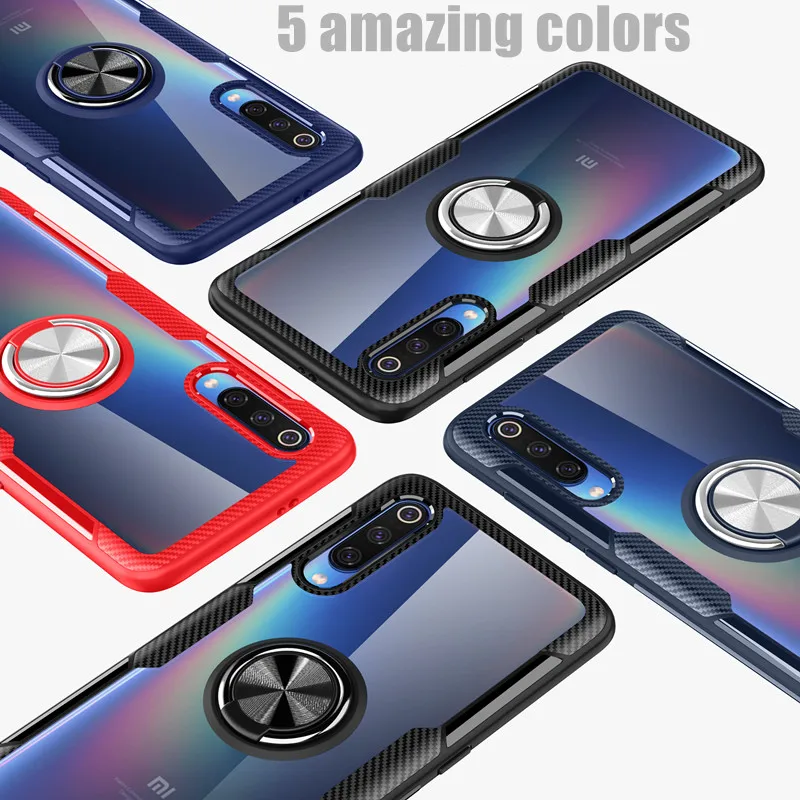 Противоударный защитный прозрачный чехол из закаленного стекла для Xiaomi Mi 9