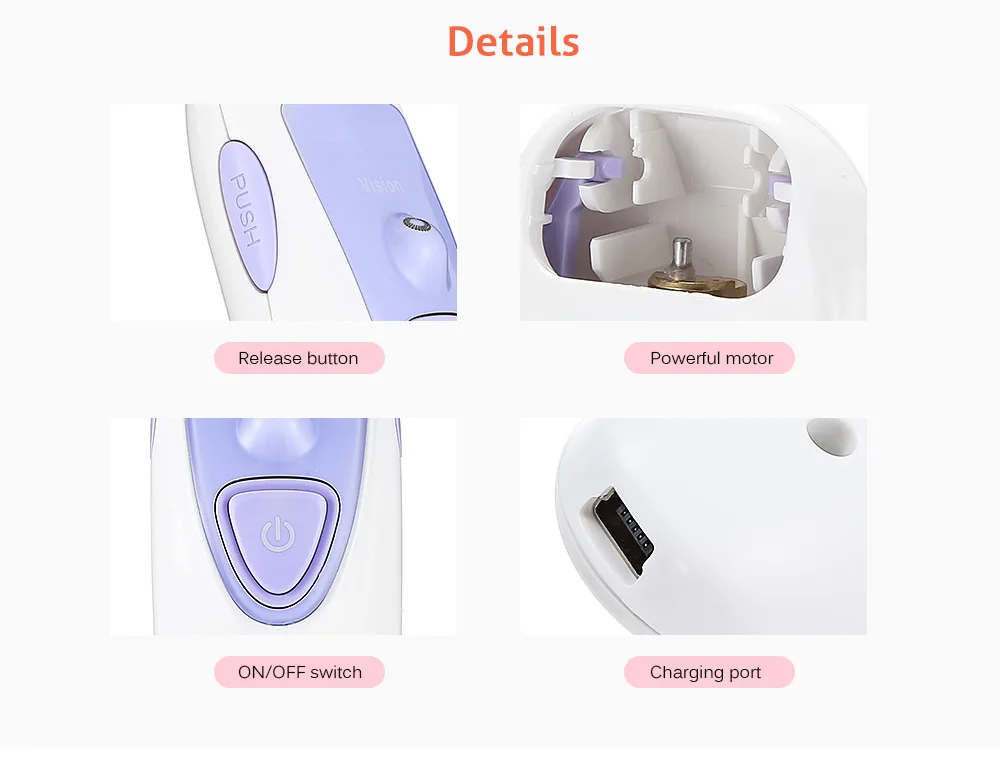 Женский электрический триммер POVOS Многофункциональный беспроводной для волос на