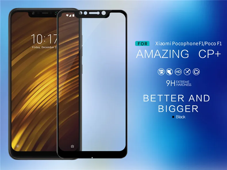 Nillkin CP+ стекло для Xiaomi Pocophone F1 противовзрывная полноэкранная Защитная пленка для Xiaomi Poco F1 защита из закаленного стекла