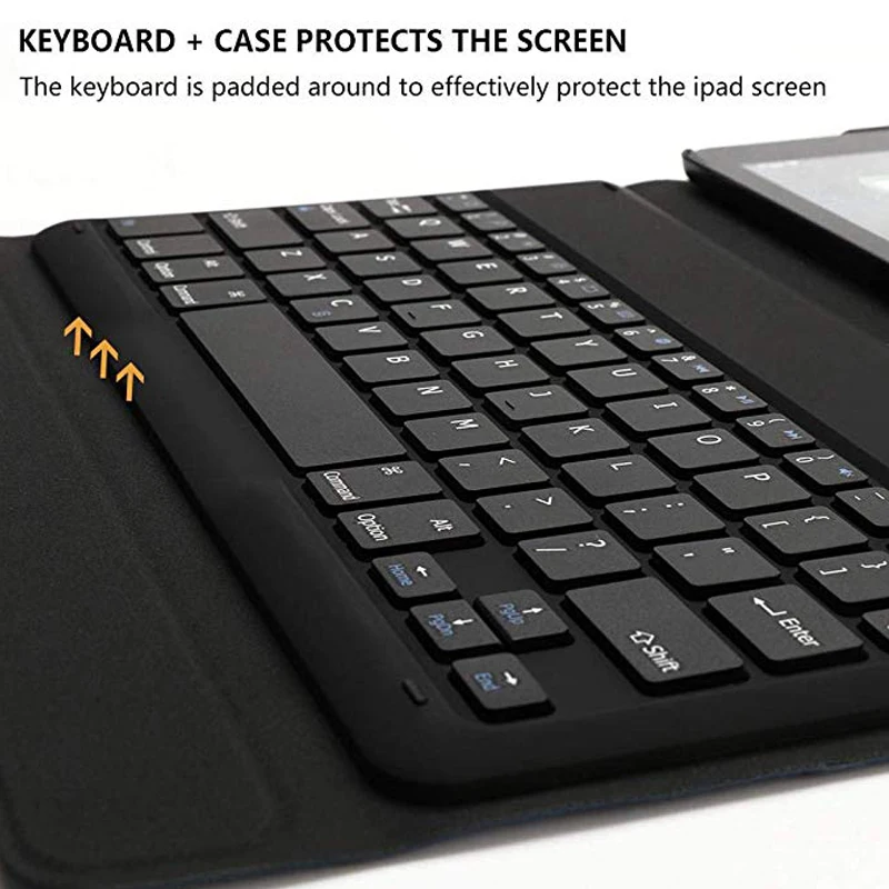 Беспроводной чехол с клавиатурой для iPad Pro 9,7/10,5 с функцией автоматического пробуждения/сна, ультратонкий беспроводной смарт-чехол с подставкой и откидной крышкой