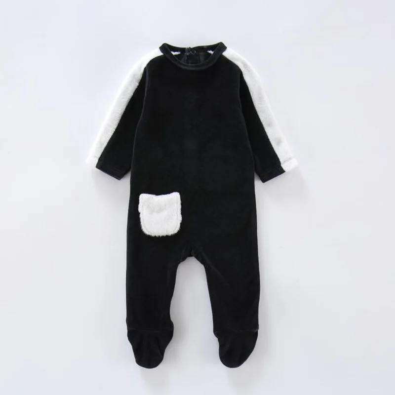 Детский комбинезон пижама с длинными рукавами для новорожденных мальчиков и