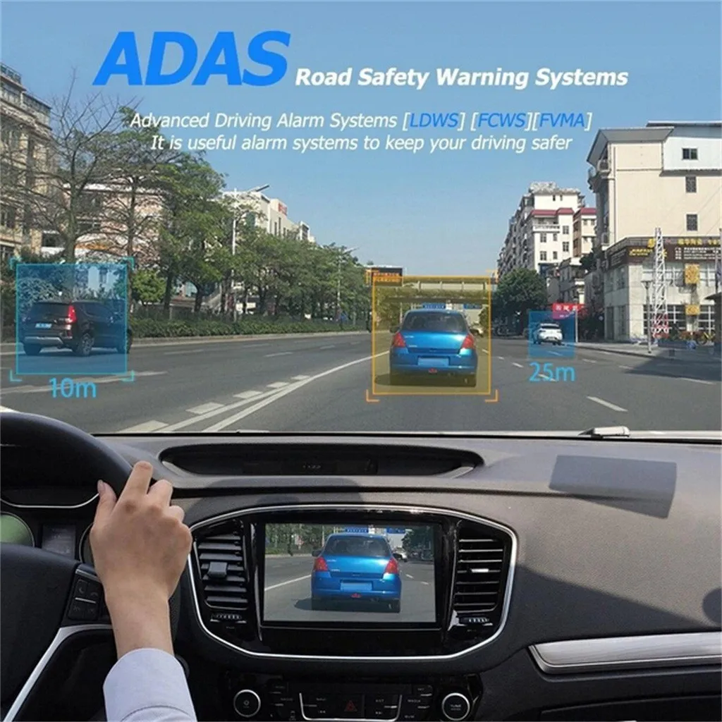 1080P FHD Автомобильный видеорегистратор камера видео рекордер 1G DDR WiFi ADAS g сенсор
