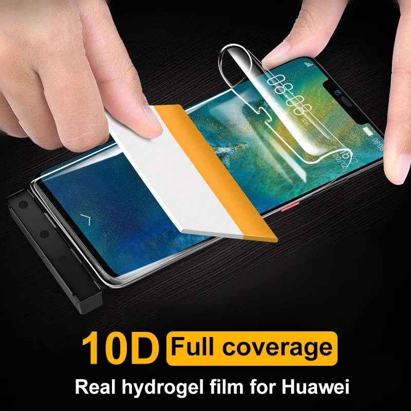 Гидрогелевая защитная пленка 10D для Huawei Mate 20 Lite Pro P20 мягкая защита экрана Mate10 не