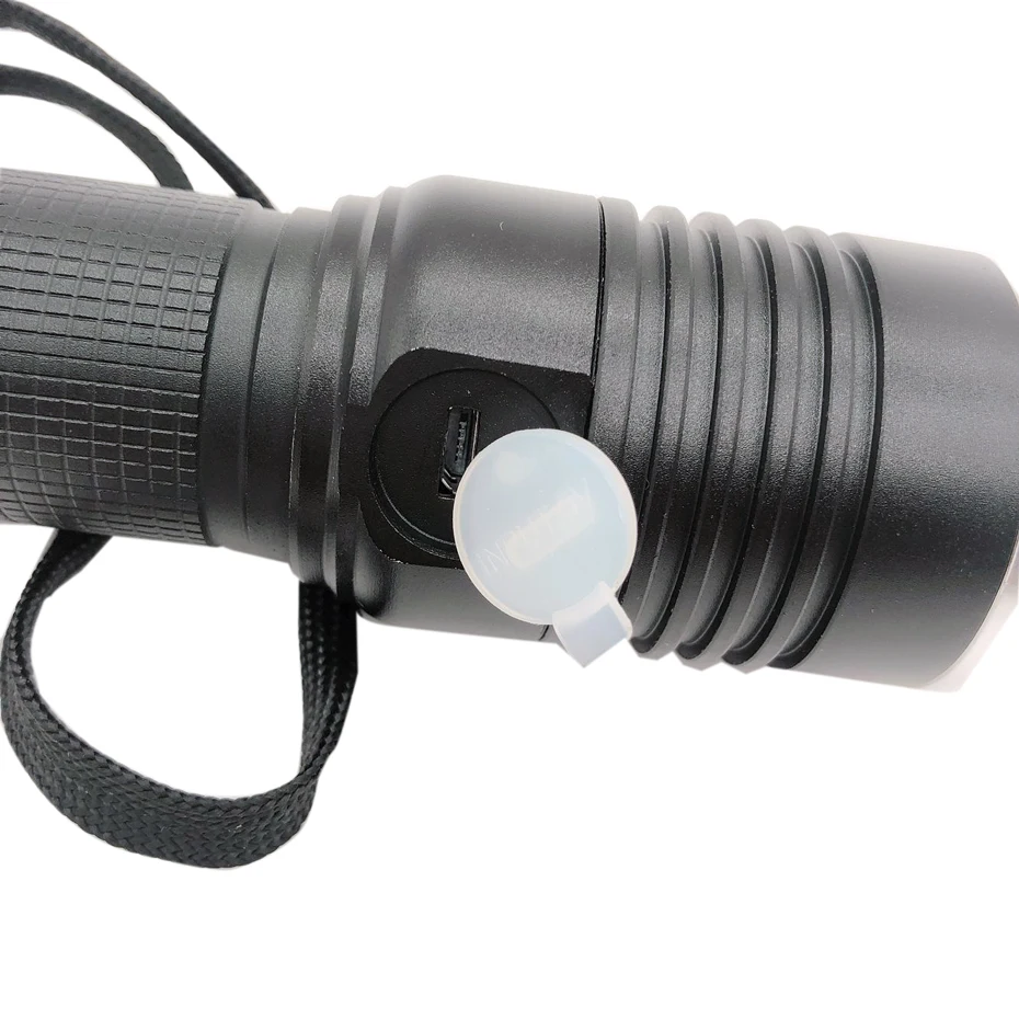 Тактический фонарик светодиодный T6 Лампе Torche ультра Puissante Taschenlampe Фонарик зум светодиодный фонарик USB 18650 светодиодный налобный фонарь