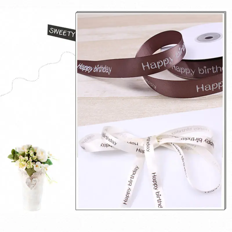 Лента из полиэстера с цветочным принтом для выпечки ширина 2 см|Ленты шитья| |