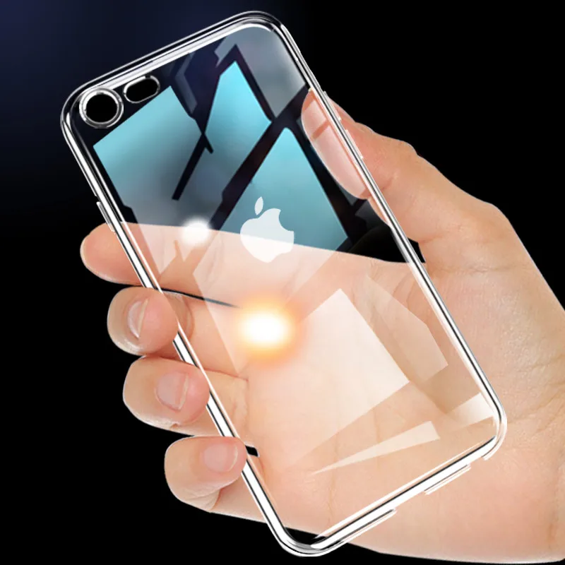 LOLEDE Мягкий ТПУ чехол для iPhone 7 XS Max прозрачные тонкие чехлы MAX XR X PLUS 8 6 S Чехол