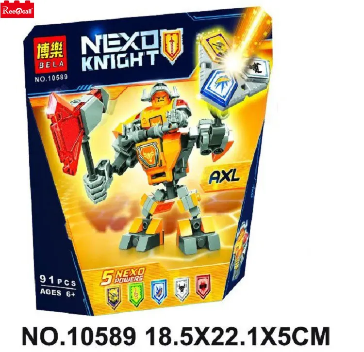 Nexo Knights Battle Suit Axl 70365 Building Kit Compatible Bela Nexus Knight Axls 10589 Action Figure Block | Игрушки и хобби