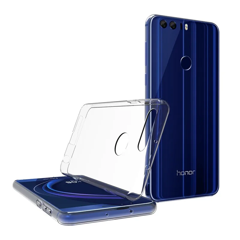 Чехол для Huawei Honor 8 мягкая прозрачная силиконовая задняя крышка из ТПУ чехол