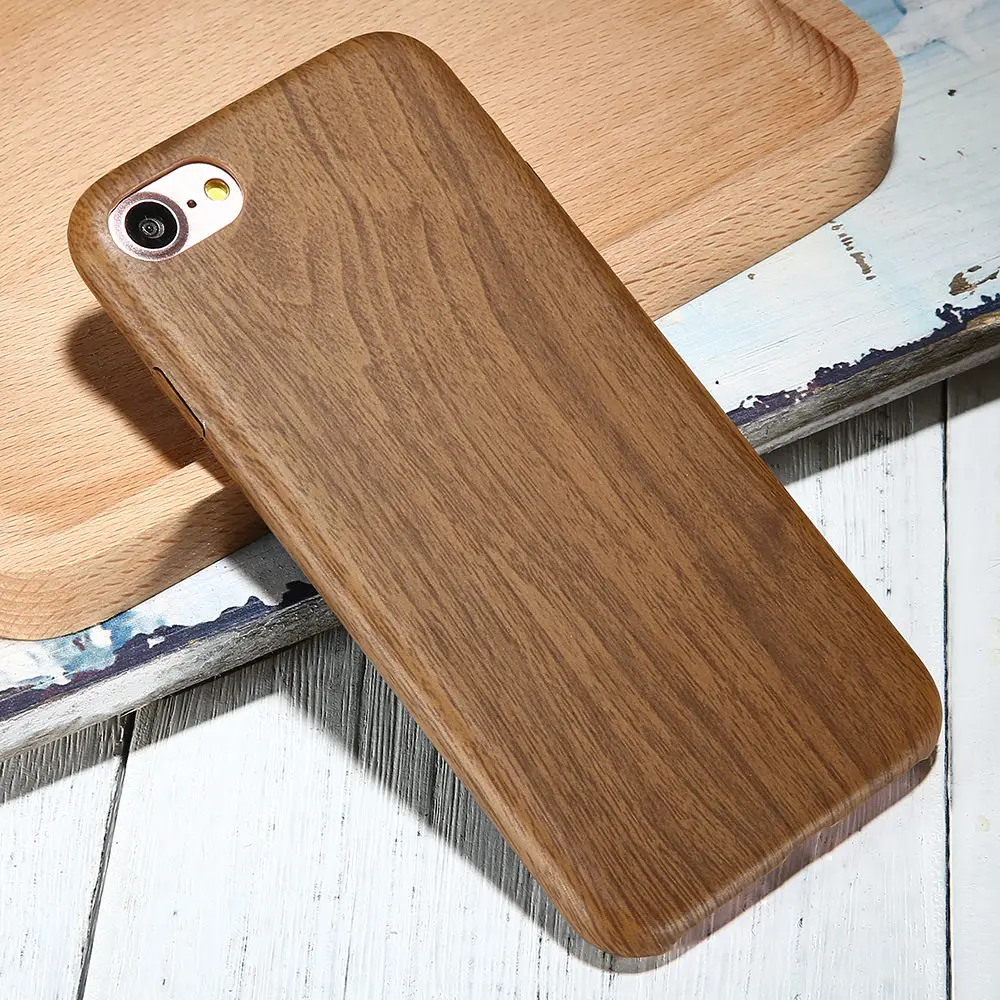 KISSCASE Мягкий Деревянный чехол для iPhone 6 6s 7 8 Plus ультра тонкий бамбуковый XS Max XR X 5s