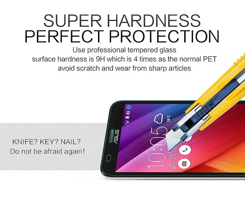 2 шт./лот для Asus Selfie ZD551KL Z00UD закаленное стекло для Asus zenfone Selfie ZD 551 klзащитная пленка для экрана