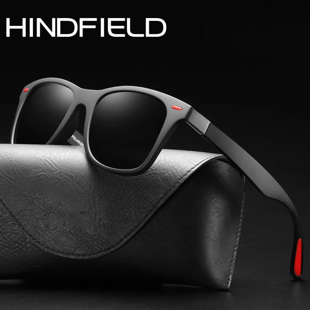Hindfield антибликовые поляризованные солнцезащитные очки мужские брендовые