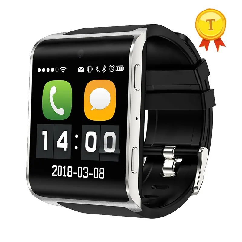 Серебристый Лучший подарок для мужа boyfriend 4 г gps Спорт черный серебристый наручные часы-телефон сердечного ритма шагомер видео плеер smart watch - Цвет: Серебристый