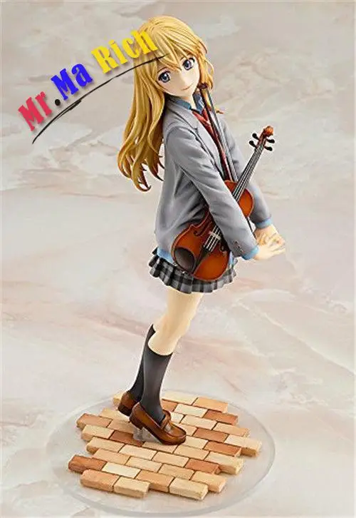 Ваша вранья в апреле Miyazono Kaori 1/8 Масштаб Окрашенные аниме 20 см ПВХ фигурка|pvc figure|your