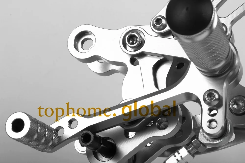 Для HONDA CBR400 NC29 1993 1999 ЧПУ серебряные задние комплекты колышки для ног комплект