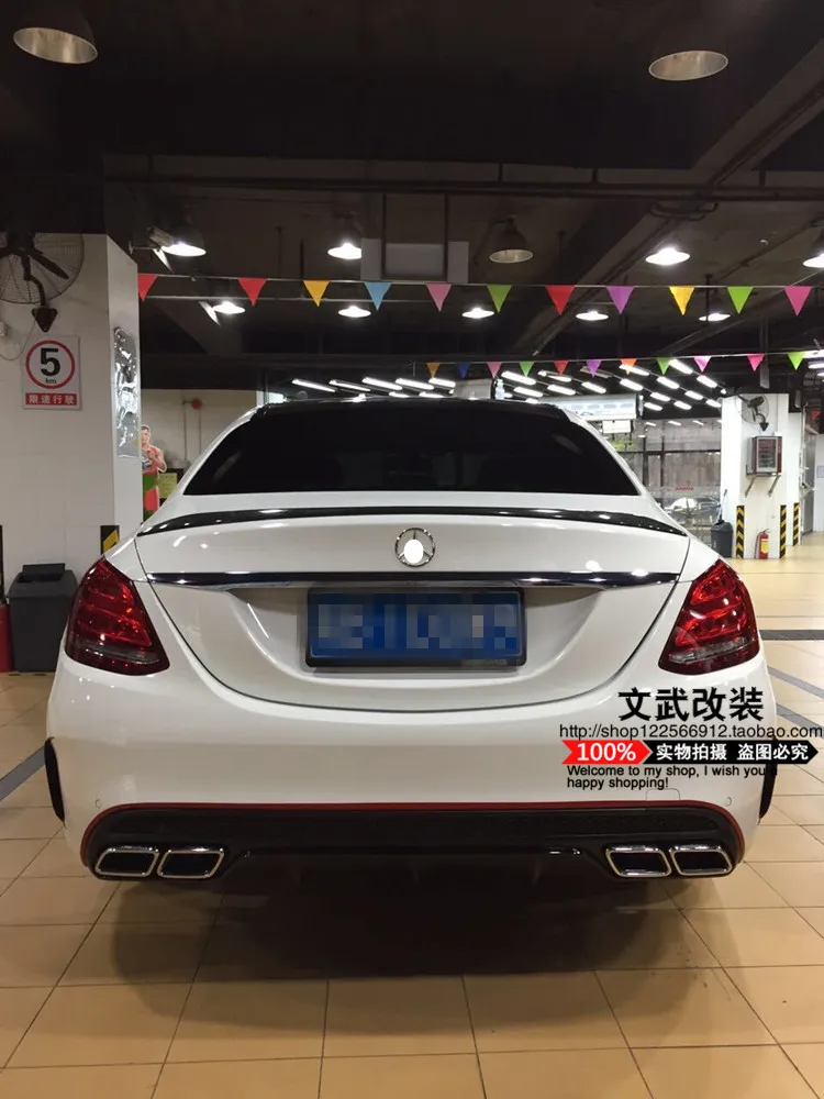 Подходит для Mercedes Benz C w205 C43 AMG coupe углеродное волокно воздушный нож