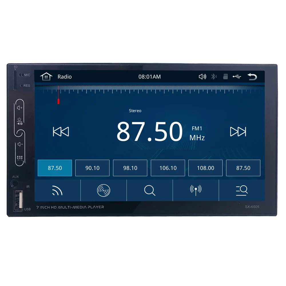 " 2 DIN автомагнитола Bluetooth стерео MP5 плеер USB Carplay и Android авто сенсорный экран AUX+ камера