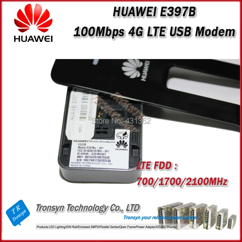Совершенно новый оригинальный 100 Мбит/с HUAWEI E397B-501 4G USB Sim-карта модем с поддержкой