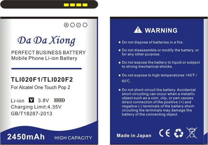 2450mAh TLI020F1 TLI020F2 Battery For Alcatel PIXI 4 5045D / Pop 2 5042D J726T -so2 J728T TCL C7 7040D J720 J720T | Мобильные