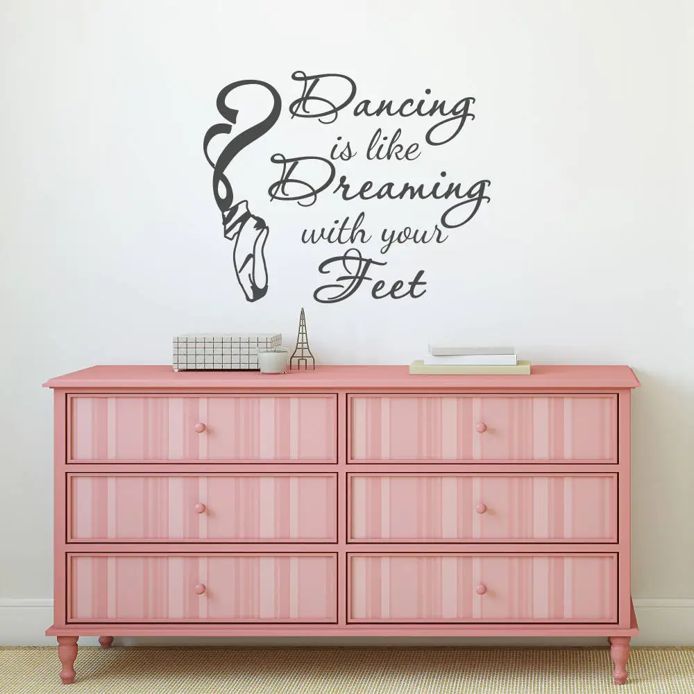 Танцевальные девушки наклейки на стену танцуют как сны с вашей ногой комнаты