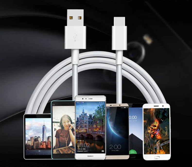 100 шт/лот более быстрый зарядный кабель USB type C для синхронизации данных Samsung S8 Plus C9